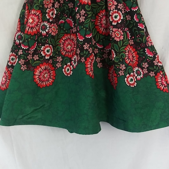 ModCloth floral cap sleeve midi lined dress Xs - Picture 5 of 9